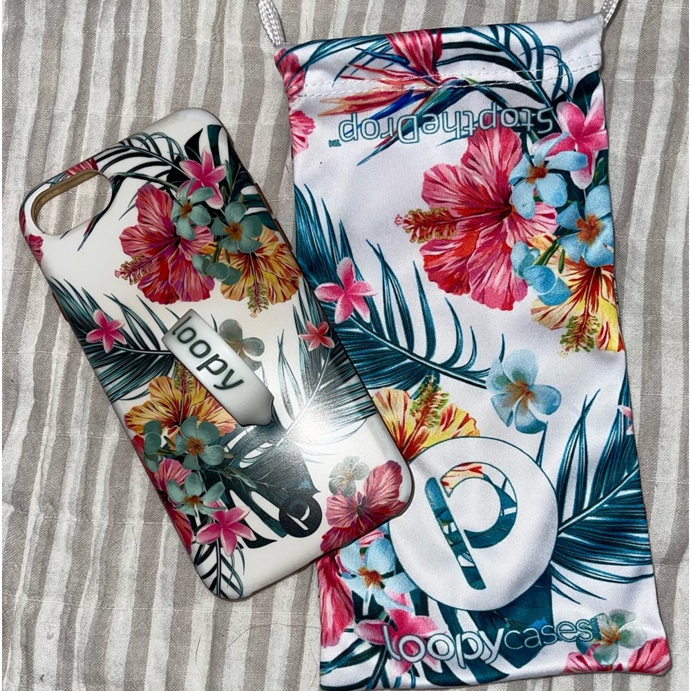 IPhone 8 loopy original Tropical Hibiscus case.
